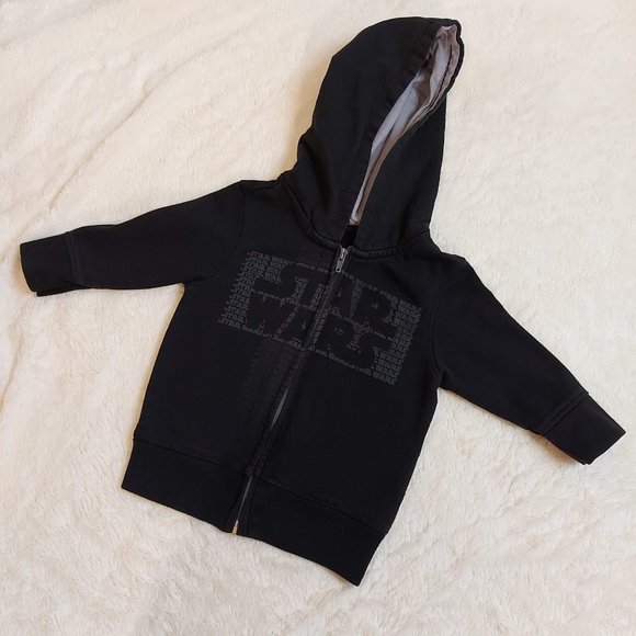 Star Wars Kids Black 18M Zip-Up Hoodie - Picture 4 of 8
